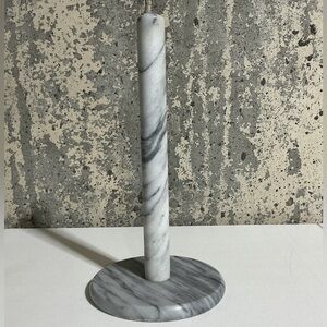 NWT Crate&Barrel Gray Marble Paper Towel Holder